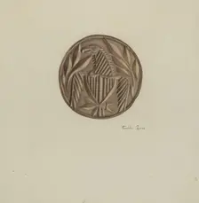 Butter Mold, c. 1938. Creator: Franklyn Syres