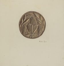 Butter Mold, c. 1938. Creator: Franklyn Syres
