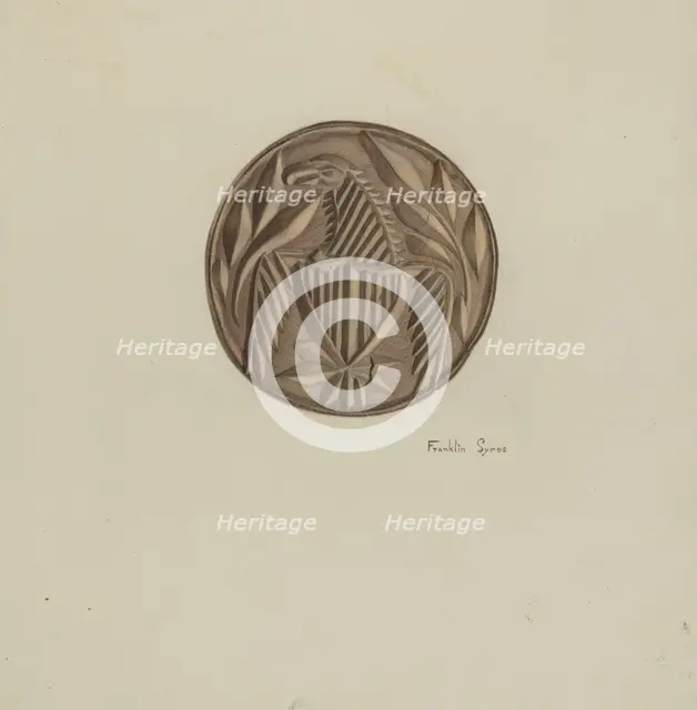 Butter Mold, c. 1938. Creator: Franklyn Syres.