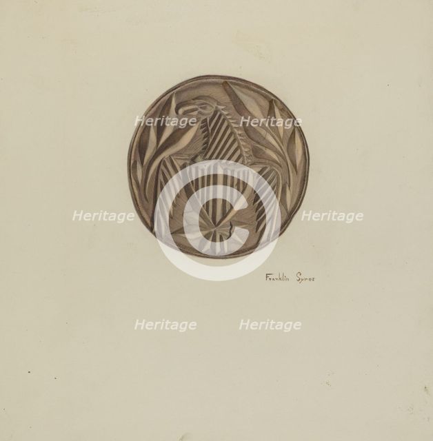 Butter Mold, c. 1938. Creator: Franklyn Syres.