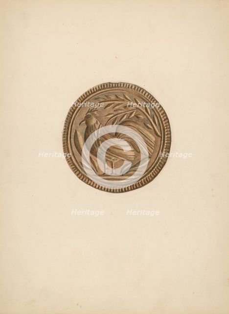 Butter Mold, c. 1938. Creator: Roy Weber.