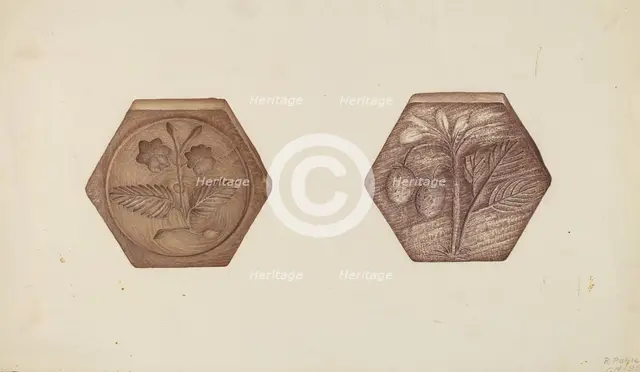 Butter Mold, c. 1938. Creator: Robert Pohle.