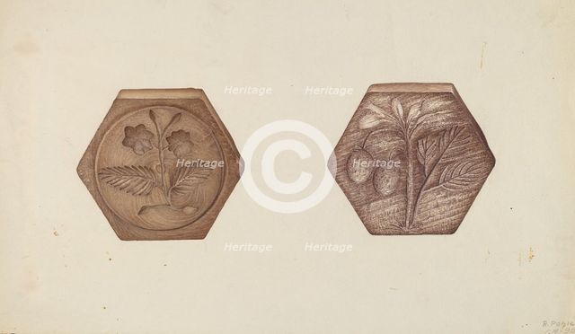 Butter Mold, c. 1938. Creator: Robert Pohle.