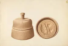 Butter Mold, c. 1938. Creator: Wilford H. Shurtliff