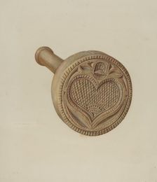 Butter Mold, c. 1939. Creator: Frances Lichten