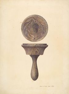 Butter Mold, c. 1939. Creator: Samuel W. Ford