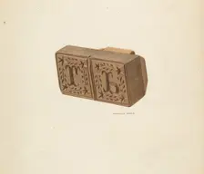 Butter Mold, c. 1940. Creator: Franklyn Syres