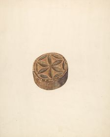 Butter Mold, c. 1941. Creator: Mary Owen