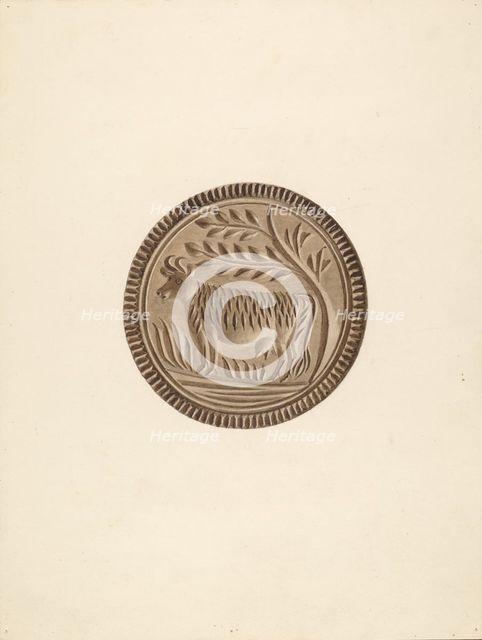 Butter Mold, c. 1941. Creator: Michael Rekucki.