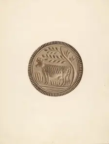 Butter Mold, c. 1941. Creator: Michael Rekucki
