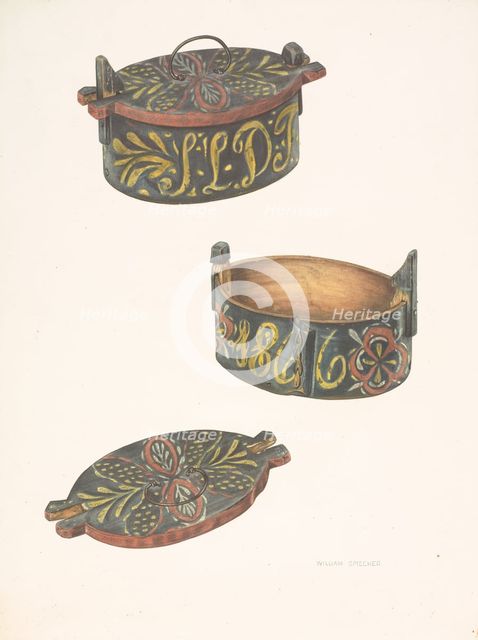 Butter Box, c. 1938. Creator: William Spiecker.