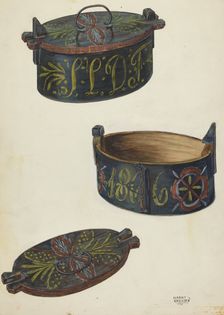 Butter Box, c. 1953. Creator: Harry Grossen