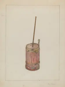 Butter Churn, c. 1936. Creator: Benjamin Resnick