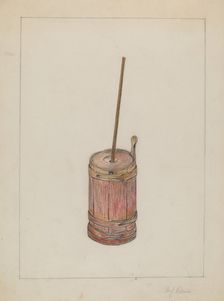 Butter Churn, c. 1936. Creator: Benjamin Resnick