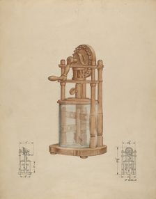 Butter Churn, c. 1936. Creator: Paul Ward