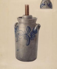 Butter Churn, c. 1937. Creator: Charlotte Sperber