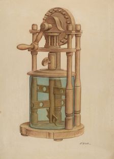 Butter Churn, c. 1939. Creator: Paul Ward