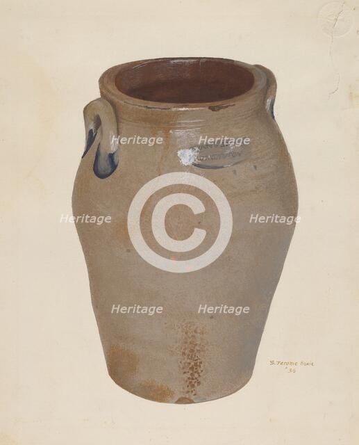 Butter Crock, 1936. Creator: Jerome Hoxie.