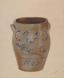 Butter Crock, 1936. Creator: Jerome Hoxie