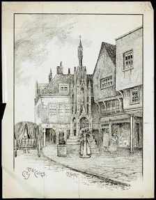 Butter Cross, High Street, Winchester, Hampshire. Artist: Charles George Harper