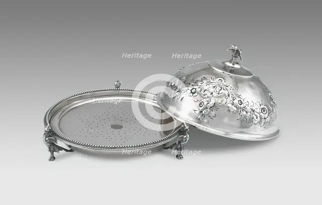 Butter dish, 1853/65. Creator: Gorham Manufacturing Company.