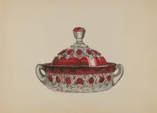 Butter Dish, c. 1936. Creator: Dorothy Posten