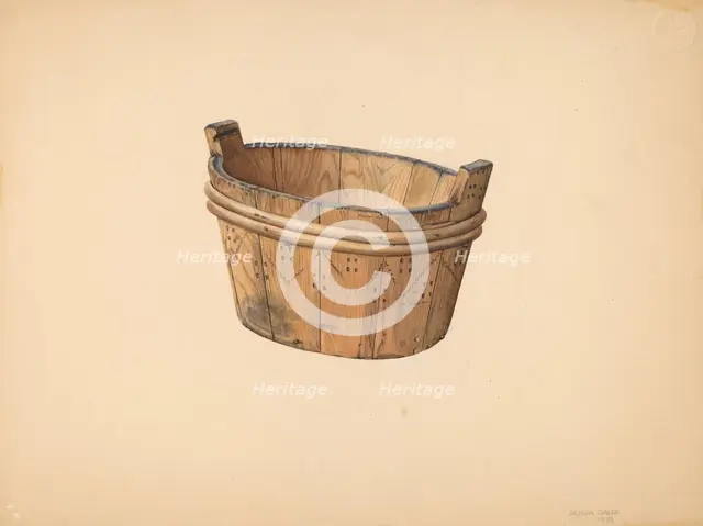 Butter Firkin, 1939. Creator: Orison Daeda.