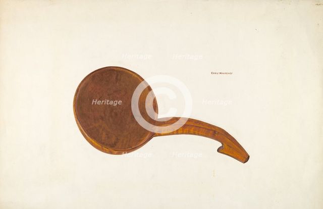 Butter Scoop, c. 1940. Creator: Chris Makrenos.