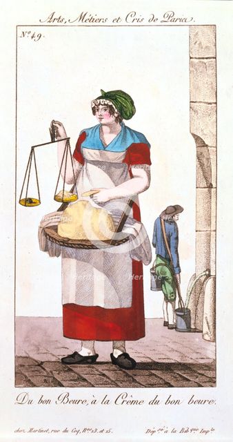 Butter seller, 1826. Creator: Unknown.