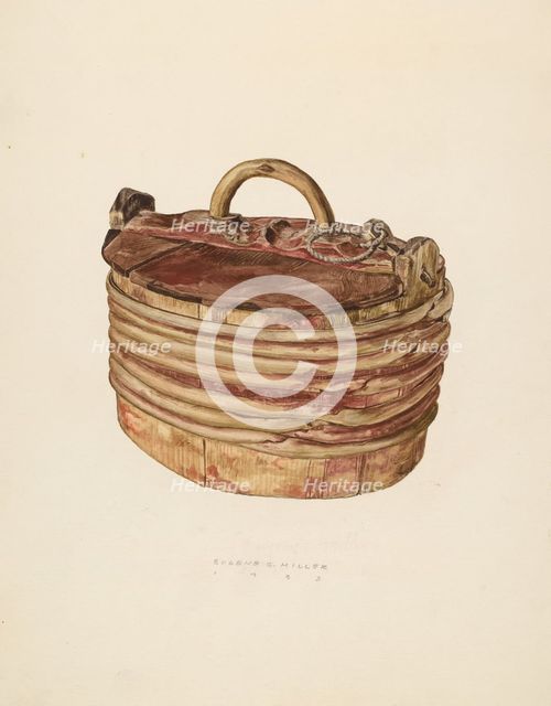 Butter Tub, 1938. Creator: Eugene C. Miller.