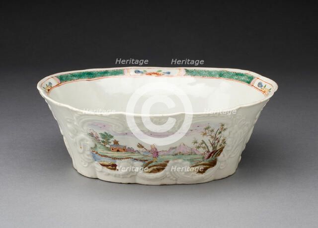 Butter Tub, Worcester, c. 1755. Creator: Royal Worcester.