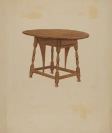 Butterfly Table, c. 1936. Creator: Lawrence Foster