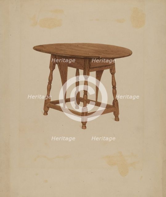 Butterfly Table, c. 1936. Creator: Lawrence Foster.