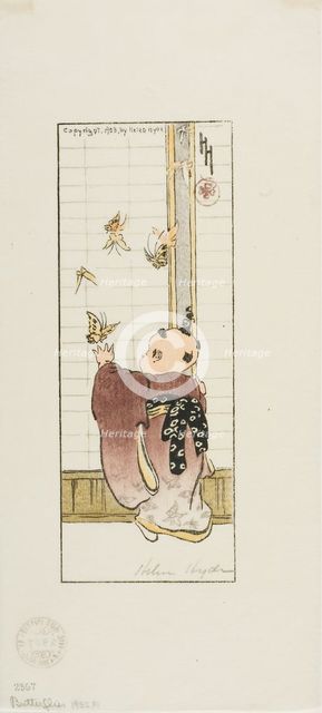 Butterflies, 1908. Creator: Helen Hyde.