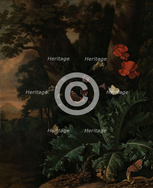 Butterflies and Flowers, between 1655 and 1673. Creator: Abraham Jansz Begeyn.