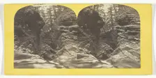 Buttermilk Creek Ithaca Cascades and 4t Fall looking down, 1860/65. Creator: J. C. Burritt