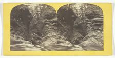 Buttermilk Creek Ithaca Cascades and 4t Fall looking down, 1860/65. Creator: J. C. Burritt