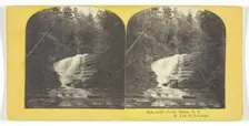 Buttermilk Creek, Ithaca, N.Y. 2d Fall, 87 feet high, 1860/65. Creator: J. C. Burritt