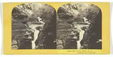 Buttermilk Creek, Ithaca, N.Y. Cascade above 4th Fall, 1860/65. Creator: J. C. Burritt