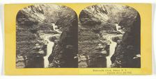 Buttermilk Creek, Ithaca, N.Y. Cascade above 4th Fall, 1860/65. Creator: J. C. Burritt