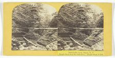 Buttermilk Creek, Ithaca, N.Y. Steeple Rock from the Fall above. Height about 50 feet, 1860/65. Creator: J. C. Burritt