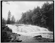 Buttermilk Falls, Raquette River, Adirondack Mountains, (1902?). Creator: William H. Jackson