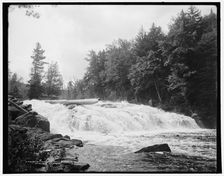 Buttermilk Falls, Raquette River, Adirondack Mountains, (1902?). Creator: William H. Jackson