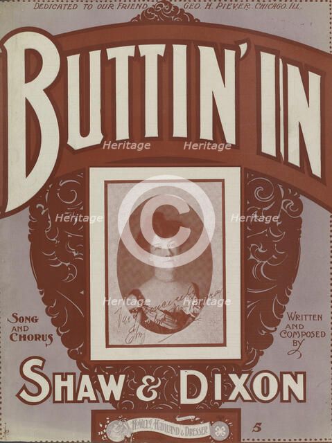 'Buttin' in', 1901. Creator: Unknown.