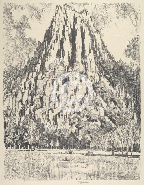 Buttresses, Yosemite, 1912. Creator: Joseph Pennell.