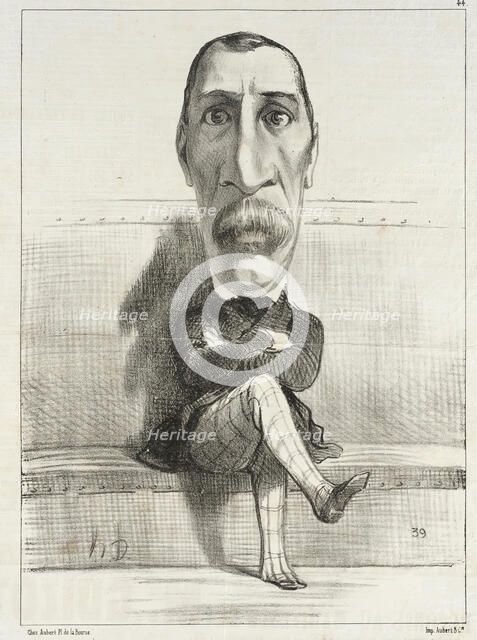 Buvignier, 1849. Creator: Honore Daumier.