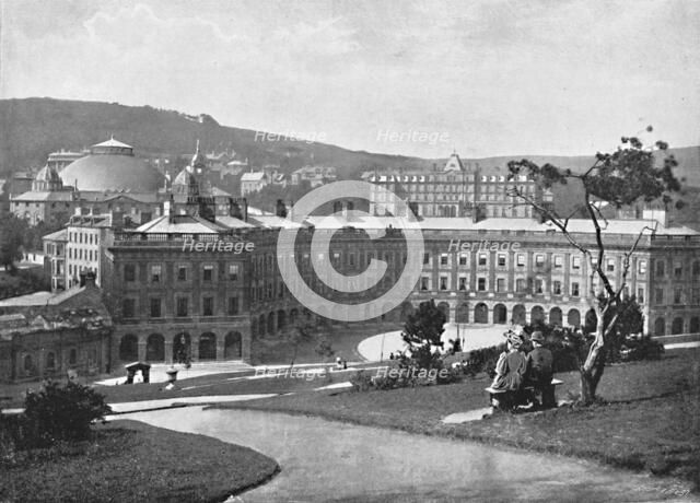 'Buxton: The Crescent', c1896. Artists: John Carr, Valentine & Sons.