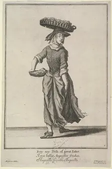 Buy my Dish of great Eeles Cries of London, (c1688?). Artist: Pierce Tempest