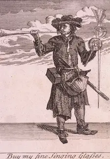 Buy my fine Singing Glasses Cries of London, (c1688?). Artist: Anon