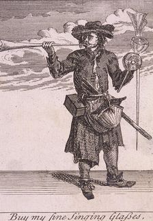 Buy my fine Singing Glasses Cries of London, (c1688?). Artist: Anon
